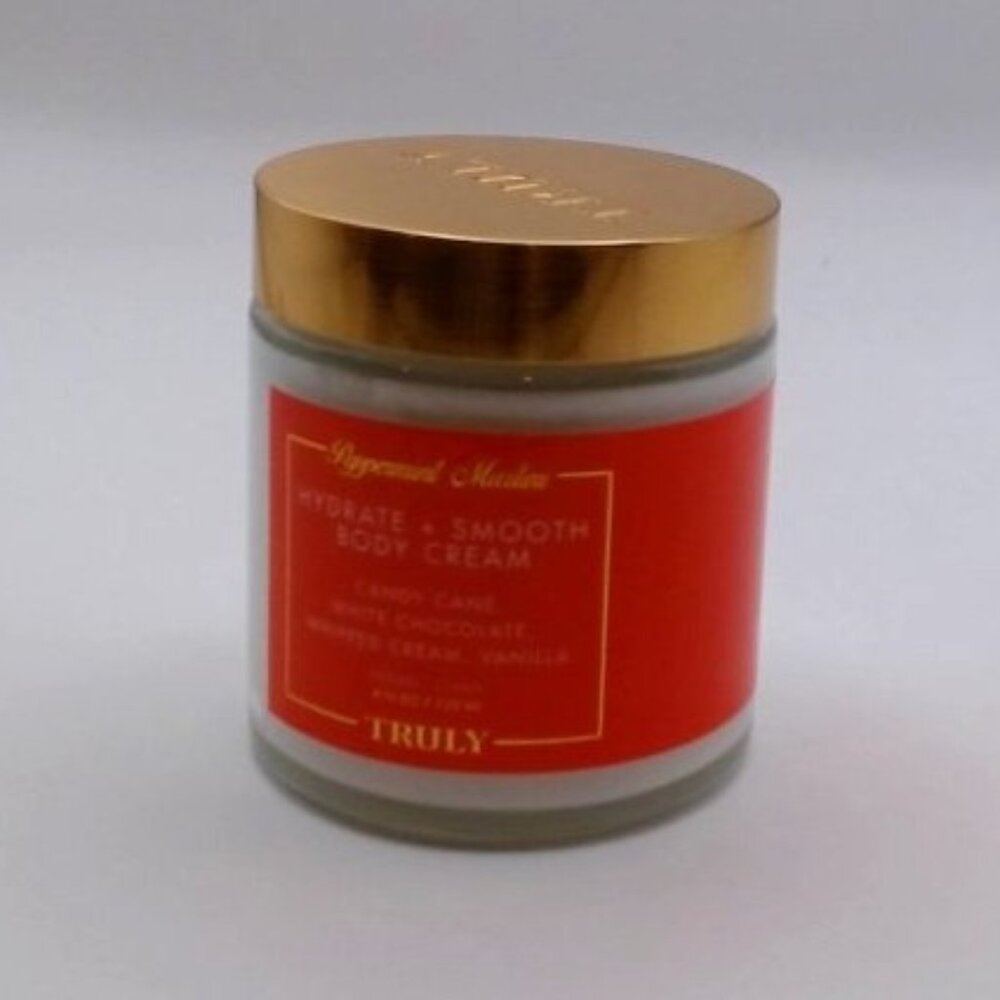 Truly - Peppermint Mantini, Hydrate + Smooth Body Cream, 4 Oz, BRAND NEW